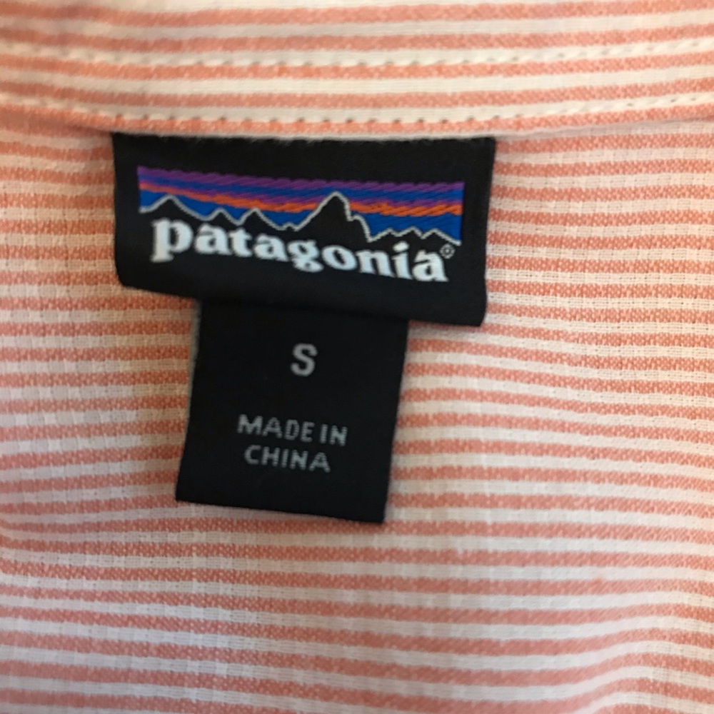 Patagonia Pin Striped Button Up Shirt Size S - Picture 5 of 7